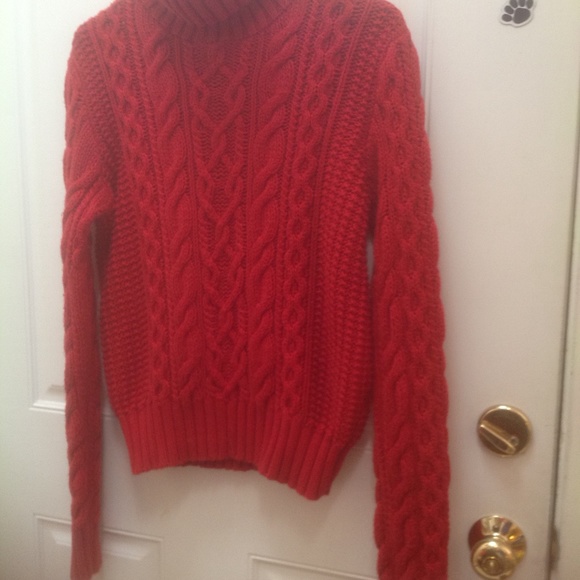 Ralph Lauren Cotton red turtleneck size L Buy B4 12/3 or wait til January - Picture 4 of 4